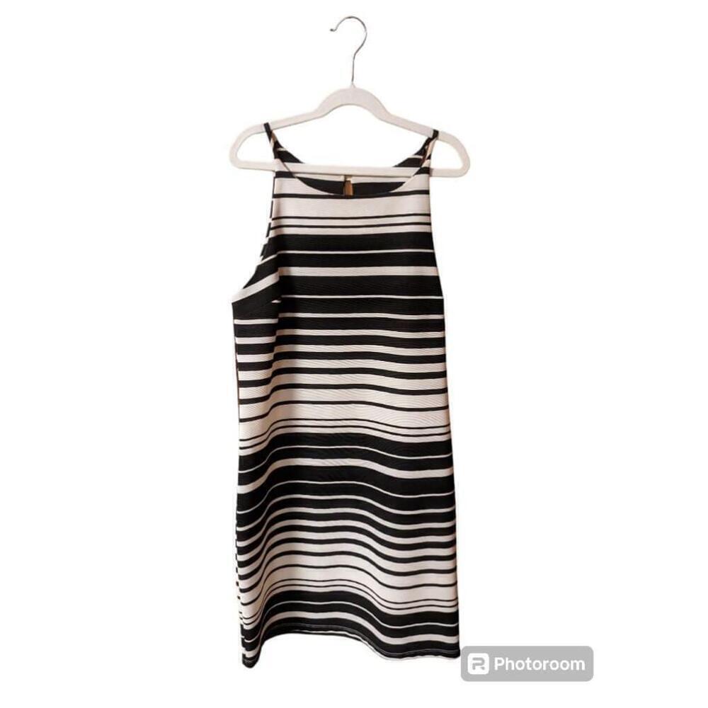 Women's Fab'rik Striped Dress Size S Black and White